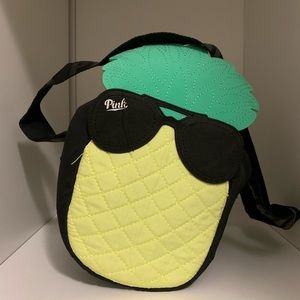 PINK pineapple “cooler” beach bag